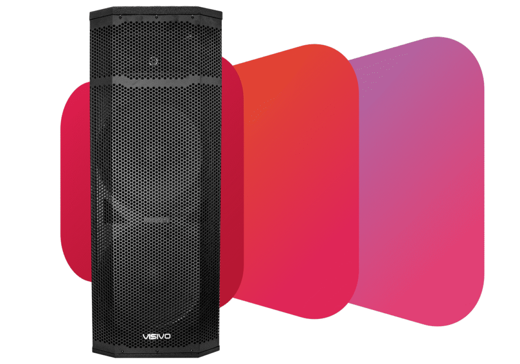 Cabina de sonido Visivo 430W 2x15" activa